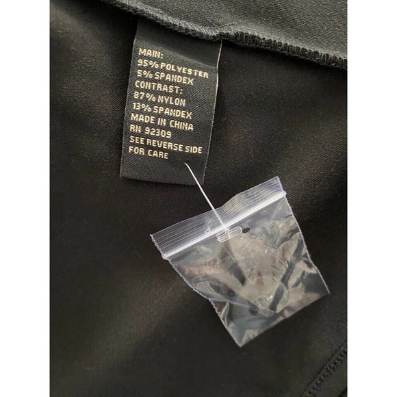 DG2 Diane Gilman- black long sleeve jacket & faux leather trim- women's size 1X - Picture 4 of 6